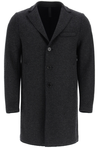 HARRIS WHARF LONDON 남자 아우터 점퍼 regular wool and cashmere coat C9101MWG 180