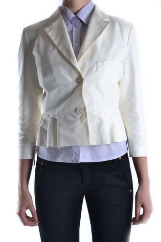 블루마린 여성 블레이져 자켓 White Viscose EZBC103017