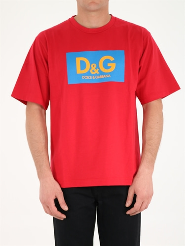 돌체앤가바나 남자 티셔츠 반팔티 Red logo G8MS1T