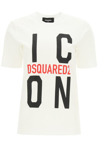 디스퀘어드2 여성 상의 icon t-shirt S80GC0024 100W