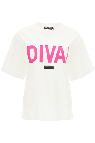 돌체앤가바나 여성 상의 diva! t-shirt F8O50Z S9002