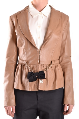 엘리자베타 프렌치 여성 아우터 바람막이 자켓 Beige Leather EZBC050011