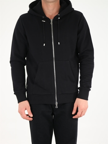 발망 남자 맨투맨 후드티 Black hoodie with zip WH1JR010B115
