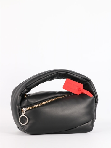 오프화이트 여성 핸드백 가방 Black Pump Pouch bag OWNP007F21LEA001