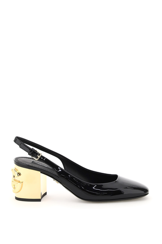 돌체앤가바나 여성 펌프스 힐 patent leather slingback with karol heel CG0505 89718