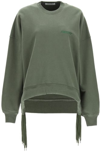 앰부쉬 여성 oversized sweatshirt with multi drawstring BWBA003F21FLE001 5656