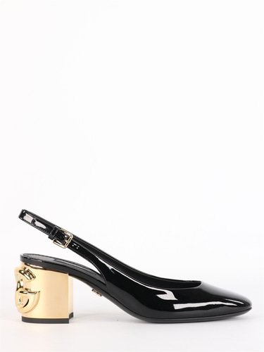 돌체앤가바나 여성 펌프스 힐 Alexa sling back in patent leather with heel CG0505