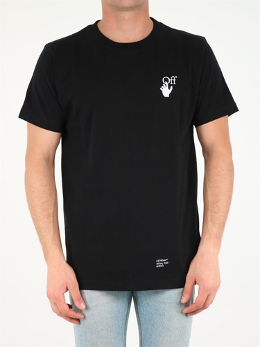 오프화이트 남자 티셔츠 반팔티 Arrow Caravaggio OMAA027F21JER013
