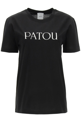 PATOU 여성 로고 프린트 반팔 티셔츠 JE0299999 999B