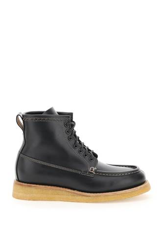 HENDERSON 남자 부츠 lace-up leather 81515 BLACK