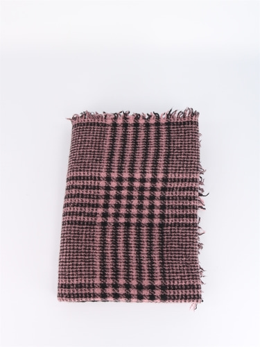 페리에르사르티 여성 스카프 Tartan wool and cashmere scarf pink 0293