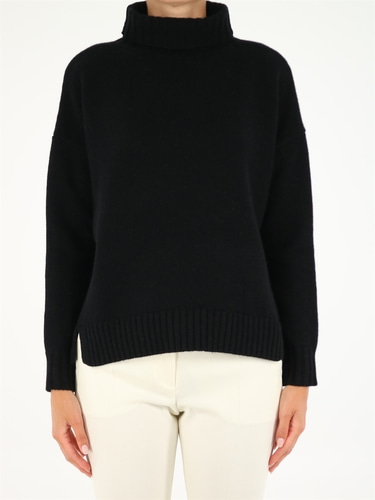 막스마라 여성 니트 스웨터 Trau sweater in wool and cashmere black 13661113600
