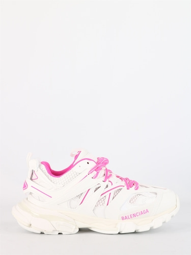 발렌시아가 여성 스니커즈 슈즈 Track in white and neon pink 542436