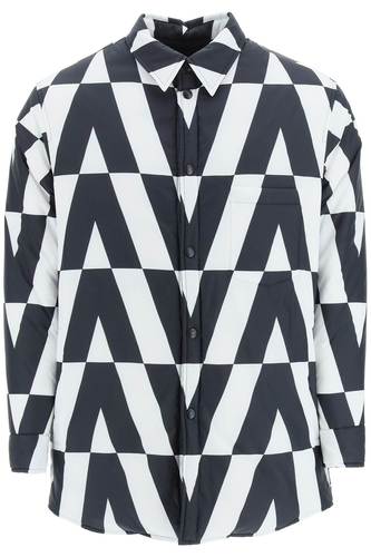 발렌티노 남자 아우터 점퍼 reversible padded shirt jacket macro optical valentino WV0CNA967WP T26