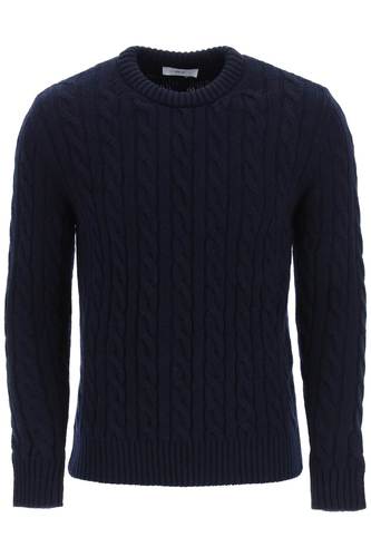 GM77 남자 니트 스웨터 cable knit lambswool sweater M18 BL