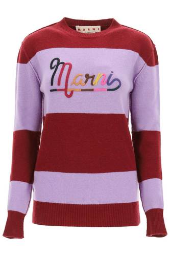 마르니 여성 니트 스웨터 crewneck 스웨터 로고 GCMD0283Q1UFH525 RGR79