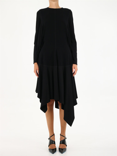 로에베 asymmetrical 여성 드레스 원피스 S540Y09XAK 블랙